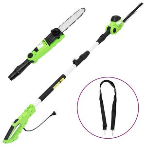 vidaXL Cortasetos el&eacute;ctrico telesc&oacute;pico p&eacute;rtiga 25/41 cm 710/550W