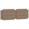 vidaXL Cabecero de cama acolchado Zadar cuero sint&eacute;tico capuchino 160 cm