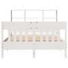 vidaXL Estructura de cama sin colch&oacute;n madera maciza blanca 120x190 cm
