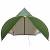vidaXL Tienda tipi con techo Verde y Gris 600 x 600 x 347 cm