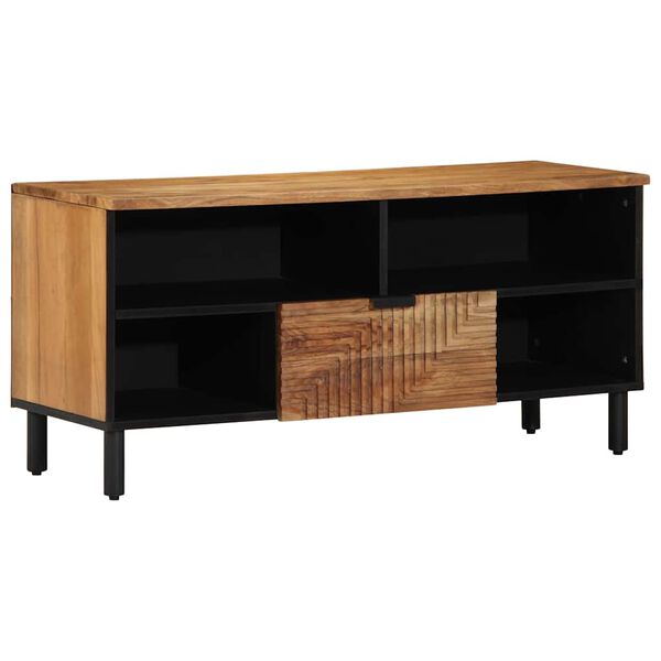 vidaXL Unidades de TV Madera de Acacia S&oacute;lida 100 x 33,5 x 46 cm