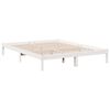 vidaXL Cama extralarga sin colch&oacute;n madera maciza pino blanca 140x210 cm