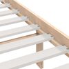 vidaXL Estructura de cama sin colch&oacute;n madera maciza 200x200 cm