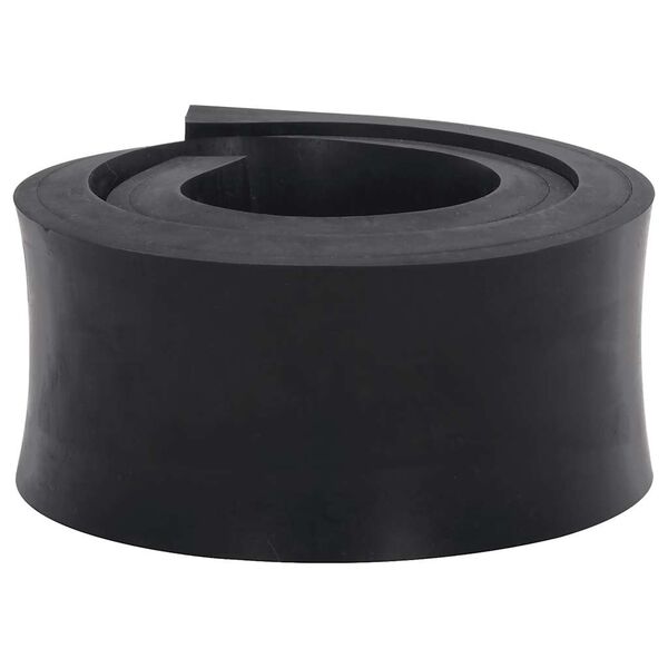 vidaXL Borde de goma para quitanieves negro 120x8x2 cm