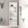 vidaXL Estanter&iacute;a de 5 niveles madera contrachapada blanca 60x24x175cm