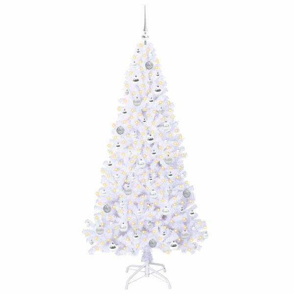 vidaXL &Aacute;rbol de Navidad artificial con 300 LED 180 cm PVC y Acero