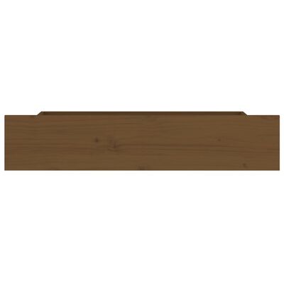 vidaXL Cajones de cama 4 unidades madera maciza de pino marrón miel