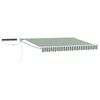 vidaXL Toldo Retr&aacute;ctil El&eacute;ctrico Verde y 3 x 2,5 m