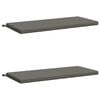 vidaXL Cojines para bancos SOEST 2 uds. 100% Poli&eacute;ster Gris