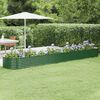 vidaXL Jardinera arriate acero galvanizado verde 440x80x36 cm