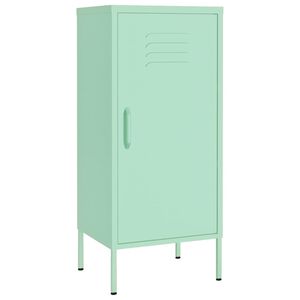 vidaXL Armario de almacenamiento acero verde mint 42,5x35x101,5 cm