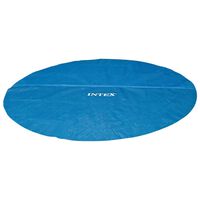 Intex Cubierta de piscina solar polietileno azul 538 cm