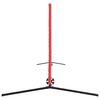 vidaXL Red de tenis Manual Negro y rojo 595 x 90,5 x 87 cm Poli&eacute;ster