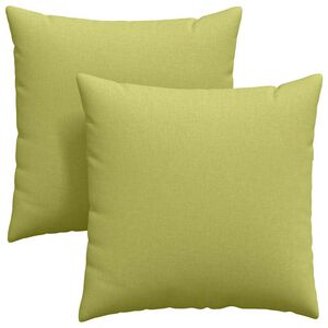 vidaXL Cojines de sof&aacute; 2 pcs Verde claro 60 x 60 cm tela