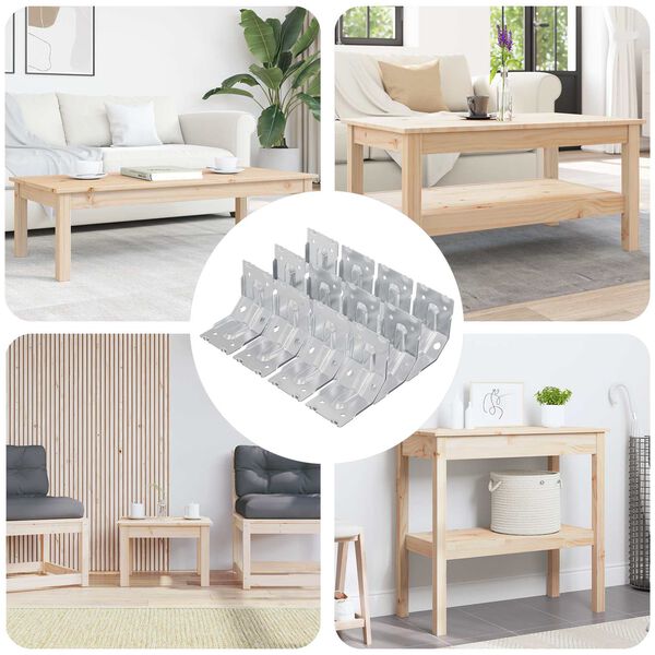 vidaXL Soporte 212 pcs Recubierto de zinc 106 x 55 x 1,5mm Acero