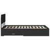 vidaXL Estructura de cama Negro 120 x 200 cm Madera de ingenier&iacute;a