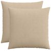 vidaXL Funda de almohada 2 uds. HEERLEN Topo 55 x 55 cm pana
