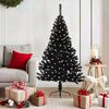 vidaXL &Aacute;rbol de Navidad Artificial Preiluminado Negro 150 cm PVC