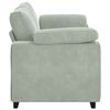 vidaXL Sof&aacute; Loveseat gris claro 180x77x82 cm terciopelo