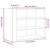 vidaXL Armario de pared madera de ingenier&iacute;a gris Sonoma 75x35x60 cm
