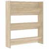 vidaXL Zapatero de pared madera contrachapada roble Sonoma 80x18x90 cm