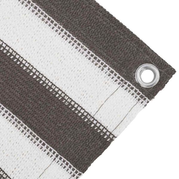 vidaXL Alfombra de tienda de campa&ntilde;a antracita y blanco 300x500 cm