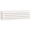 vidaXL Caja de almacenaje madera maciza de pino blanco 109x36,5x33 cm