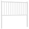 vidaXL Cabecero de repuesto de metal blanco 90 cm