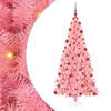 vidaXL &Aacute;rbol de Navidad con luces LED Rosa 180 cm PVC y Acero