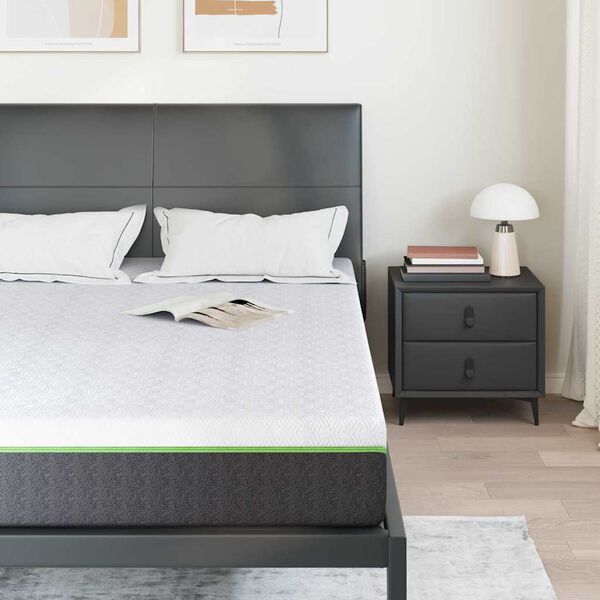 vidaXL Colchón y gris 140 x 190 cm Resorte pocket