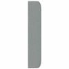 vidaXL Oreja de cabecero Gris claro 80 x 16 x 4 cm tela