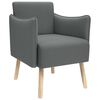 vidaXL Silla de acento Gris oscuro Tela