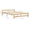 vidaXL Estructura de cama con 2 cajones madera maciza pino 140x200 cm