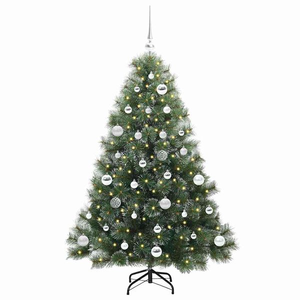 vidaXL Árbol de Navidad artificial con 150 LED Verde 150 cm PE y PVC