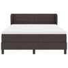 vidaXL Cama tipo Box Spring Marr&oacute;n Oscuro 140 x 200 cm tela