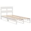vidaXL Estructura de cama sin colch&oacute;n madera de pino blanca 90x200 cm