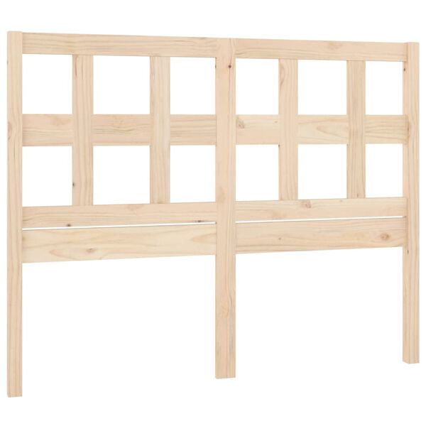 vidaXL Cabecero de cama madera maciza de pino 140,5x4x100 cm
