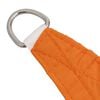 vidaXL Toldo de vela triangular tela Oxford naranja 3x3x3 m