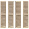 vidaXL Puerta de Armario con puerta 4 pcs Natural 140.5 x 2 x 59.5 cm