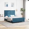 vidaXL Cama tipo Box Spring Azul Oscuro 160 x 200 cm Terciopelo