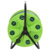 vidaXL Carrete de manguera de pie con set racores PVC verde 0,5" 20 m