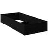 vidaXL Marco de cama para somier articulado Roble Negro 70 x 200 cm