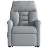 vidaXL Sill&oacute;n el&eacute;ctrico reclinable elevable de tela gris claro