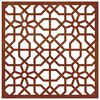 vidaXL Adorno de pared de jard&iacute;n acero corten dise&ntilde;o morisco 55x55 cm