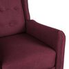 vidaXL Sill&oacute;n de masaje reclinable de tela color morado