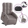 vidaXL Sill&oacute;n de masaje el&eacute;ctrico reclinable elevable tela taup&eacute;