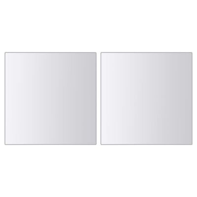 vidaXL Azulejos de espejo 48 unidades cuadrados vidrio
