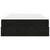 vidaXL Estructura de cama con colch&oacute;n 2 pcs Negro Terciopelo