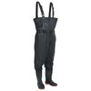 vidaXL Vadeador de pecho con botas y cintur&oacute;n negro talla 41