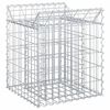 vidaXL Cama elevada de gavi&oacute;n 50 x 50 x 60 cm Acero Galvanizado